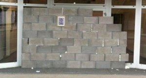 Rapid Ultras built a brick wall in front of the club's front offices last spring to express their displeasure at the club's direction. 